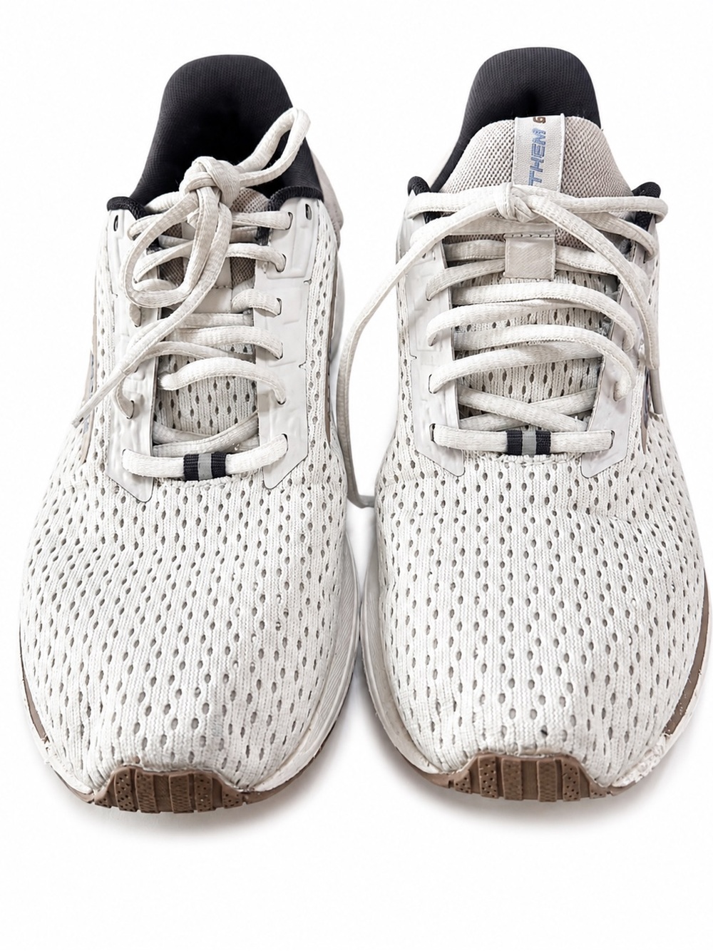 Brooks Anthem 6 Women's White Mesh Athletic Sneakers with Black Collar size 9